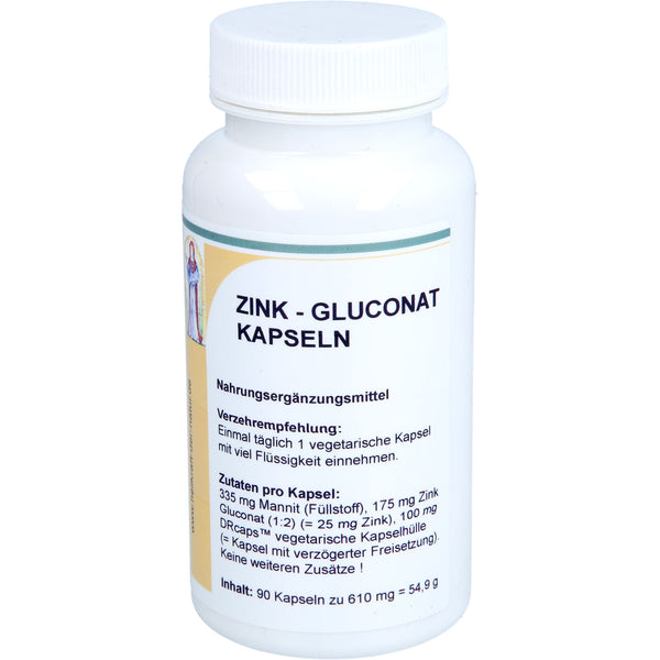 ZINC 25 mg Zinc Gluconate Capsules