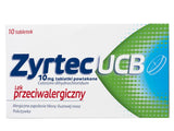 ZYRTEC UCB x 10 tablets