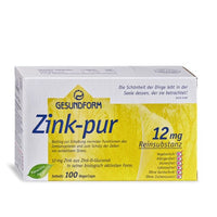 Zinc D-gluconate, GESUNDFORM Zink Pur capsules