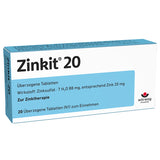 Zinc deficiency, zinc sulfate, ZINKIT 20 coated tablets