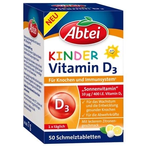 ABBEI Children's Vitamin D3 Orodispersible Tablets UK