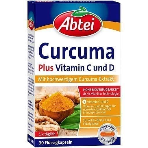 ABTEI Curcuma Plus vitamin c and d UK
