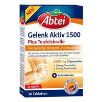 Abtei Joint Active 1500 tablets 30 pc flexible joint, knee cartilage, devils claw UK