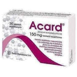 ACARD, aspirin, arteriosclerosis, reduce blood clotting UK