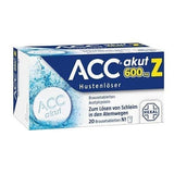ACC acute 600 Z, relieve a cough at night, effervescent tablets UK