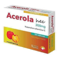 ACEROLA Natural Vitamin C 200mg x 50 tablets, vitamin c tablets UK