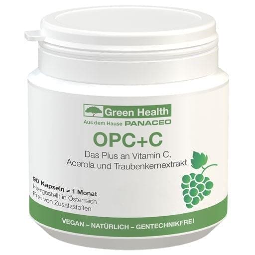 Acerola powder, grape seed extract, proanthocyanidins, Green Health OPC+C UK