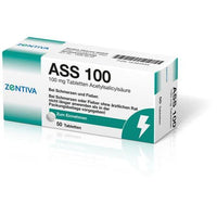 Acetylsalicylic acid, ASS 100 UK