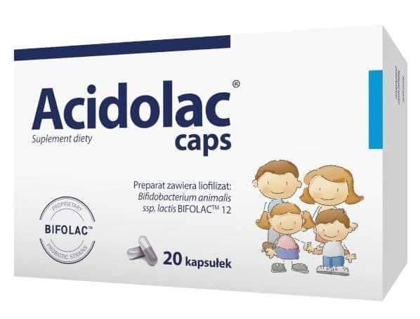 Acidolac Caps Bifidobacterium animalis x 10 caps. UK