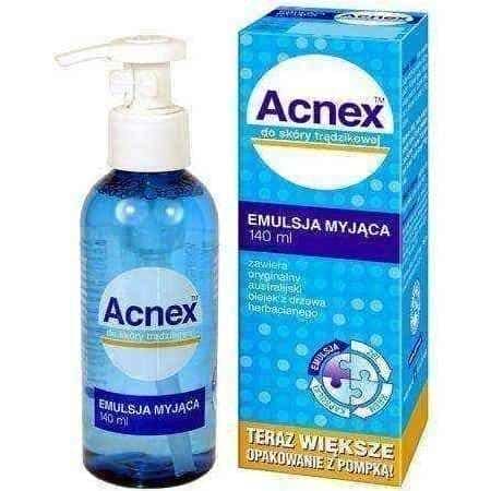 Acne treatment, Acnex washing emulsion 140ml UK