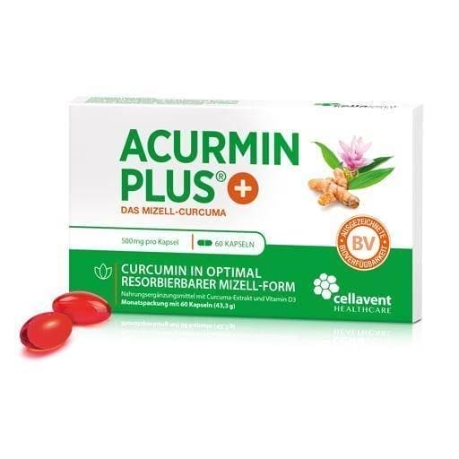 ACURMIN Plus The micellar turmeric soft capsules 60 pcs UK