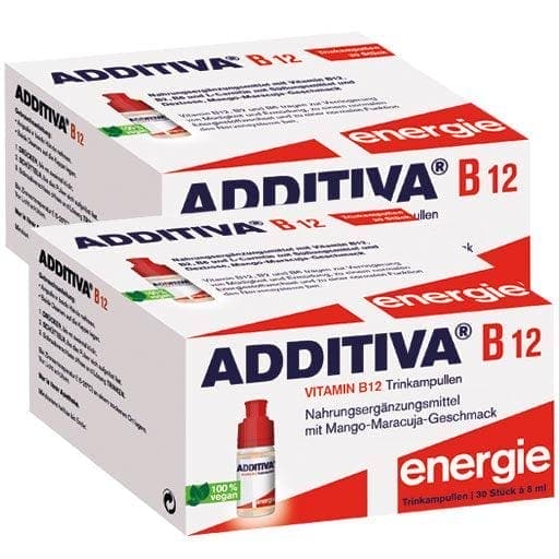 ADDITIVA VITAMIN B12, vitamin B6, vitamin B2, L-arginine, L-carnitine, L-lysine UK