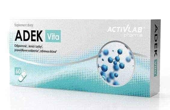 ADEK Vita x 60 capsules, vitamins A, D, E and K UK