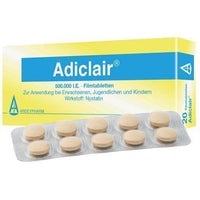 ADICLAIR film-coated tablets 20 pc Nystatin, vaginal yeast infections UK