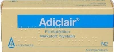 ADICLAIR film-coated tablets 50 pc Nystatin, vaginal yeast infections UK