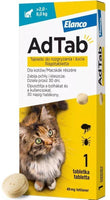 AdTab 48 mg, chewable tablet against fleas and ticks for cats, weighing >2.0–8.0 kg UK