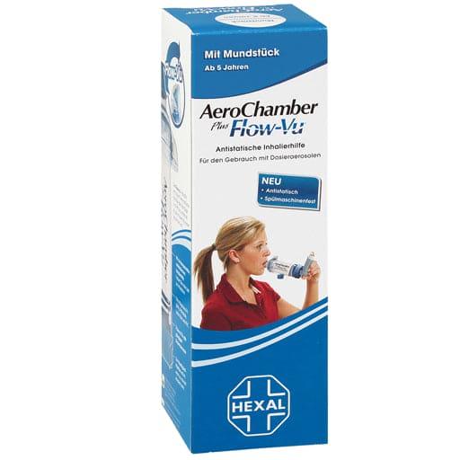 AeroChamber inhaler with mouthpiece for adults and children (from 5 years) blue UK