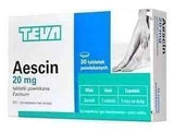 Aescin, edema treatment, hematoma, peripheral vascular disease, circulation problems UK