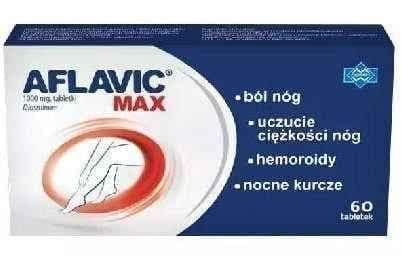 AFLAVIC Max 1g x 60 tablets, leg pain and night cramps UK