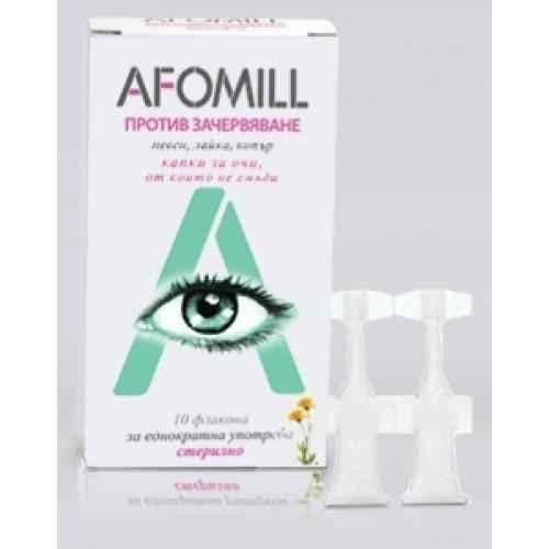 AFOMILL anti-redness 10 sterile disposable vials, AFOMILL UK