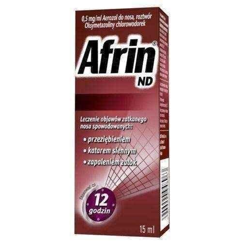 Afrin ND aerosol, nasal congestion in the course of colds UK