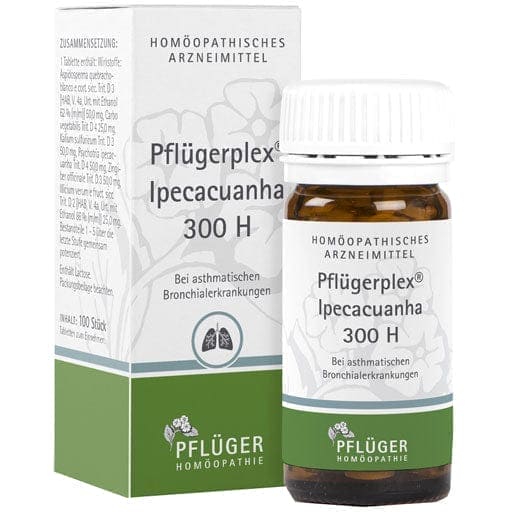 Airways inflammation and asthma, airway inflammation in asthma, PFLUEGERPLEX Ipecacuana 300 H tablets UK