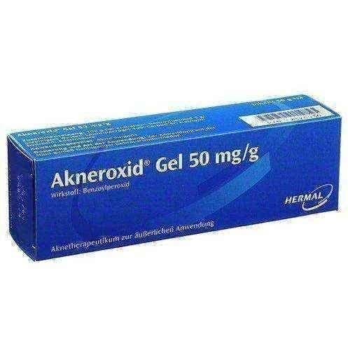 AKNEROXID 5% gel 50g, acne vulgaris treatment, best acne treatment UK