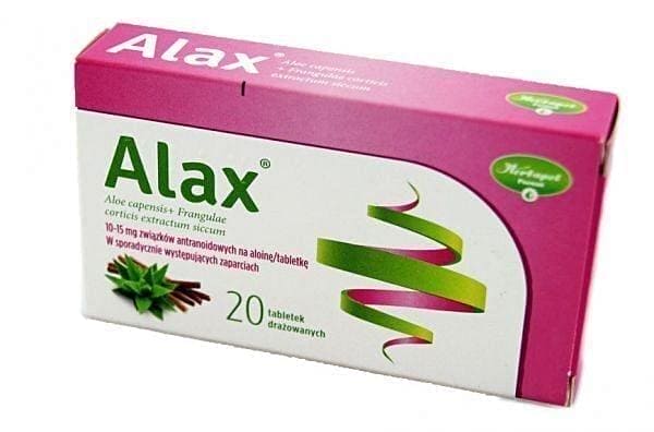 Alax, intestinal smooth muscle spasm UK