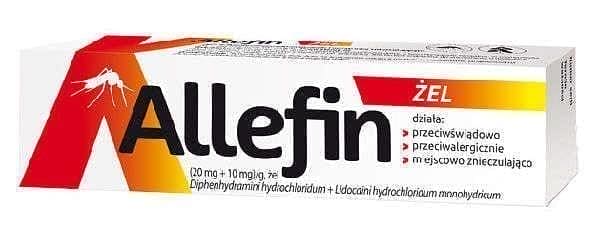 Allefin, lidocaine hydrochloride, diphenhydramine hydrochloride UK