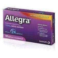 ALLEGRA 120mg x 10 tablets, nasal allergies, what causes watery eyes UK