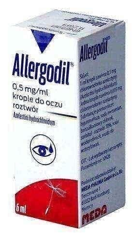 Allergodil eye drops of 0.5 g / 1 ml 6ml, antihistamine UK