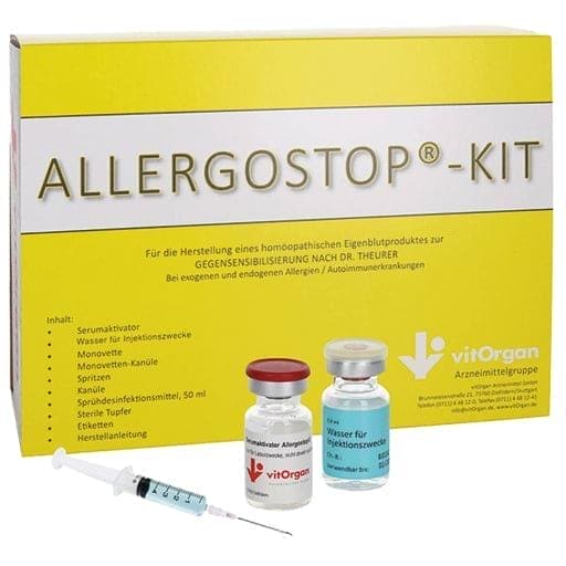 ALLERGOSTOP kit, Allergens, Treatment of multiple allergies, Allergy UK