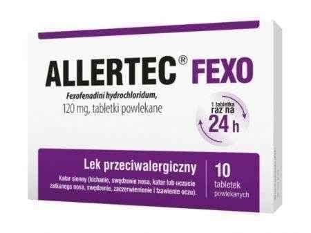 Allertec Fexo, hay fever, sneezing, itchy nose, nasal congestion, watery, red eyes UK