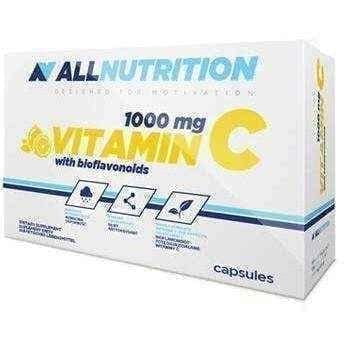 ALLNUTRITION 1000mg Vitamin C with bioflavonoids x 60 capsules UK