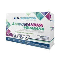 ALLNUTRITION Ashwagandha + Guarana x 30 capsules UK