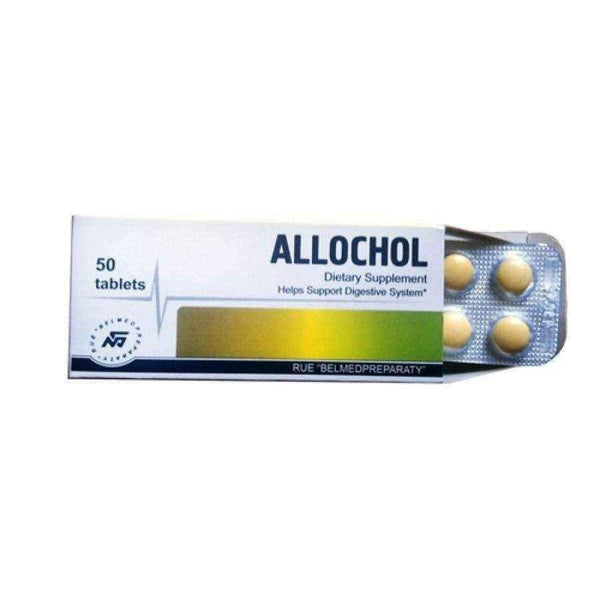 Allochol - 50 tablets. Secretion of bile, gallstones, liver support UK