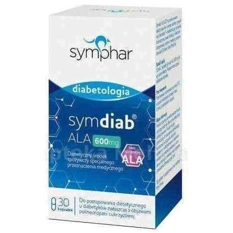Alpha lipoic acid | Symdiab ALA 600mg x 30 capsules UK
