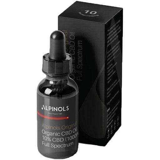 ALPINOLS Original Organic CBD Oil Full Spectrum 10% 10 ml UK