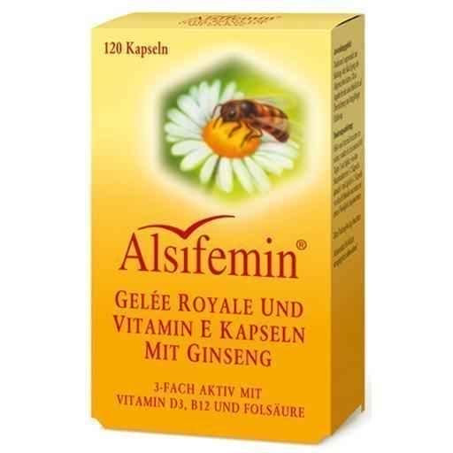 ALSIFEMIN Royal Jelly + Vitamin E with Ginseng capsules 120 pcs UK