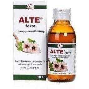 ALTE Forte syrup 125g prawoślazowy, 12 years+ throat irritation, sore throat remedies UK