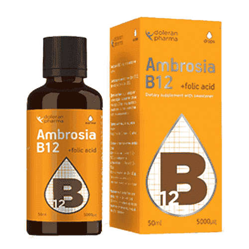 AMBROSIA Vitamin B12 5000 mcg + folic acid / 50 ml UK