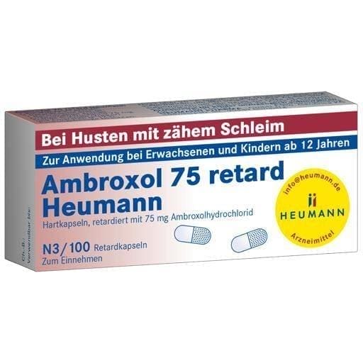 AMBROXOL 75 mg capsules 100 pc UK