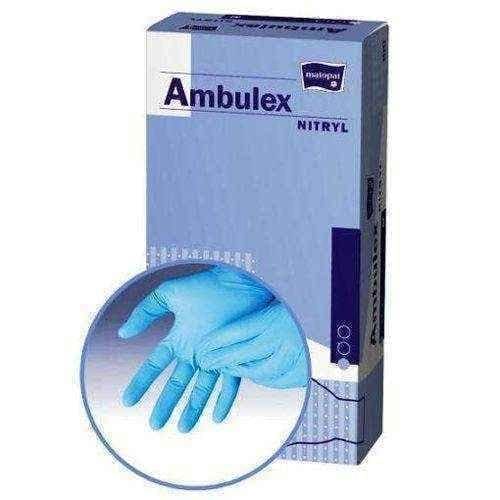Ambulex Nitrile Gloves non-sterile powdered size L x 100 pieces UK