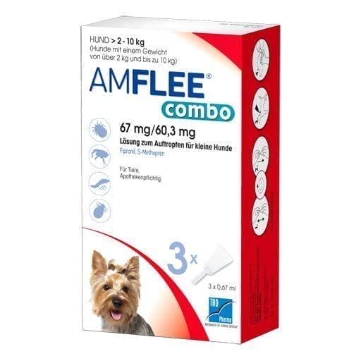 AMFLEE combo 67 / 60.3mg solution for application for dogs 2-10kg UK