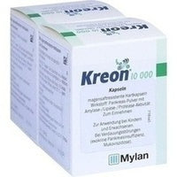KREON amylase, lipase, protease 10,000 hard caps with gastric juice coating pellets 100 pieces