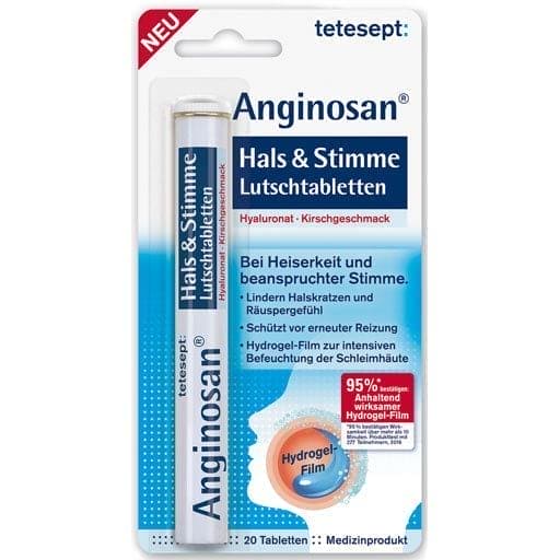 Anginosan throat & dry cough, Voice lozenges UK