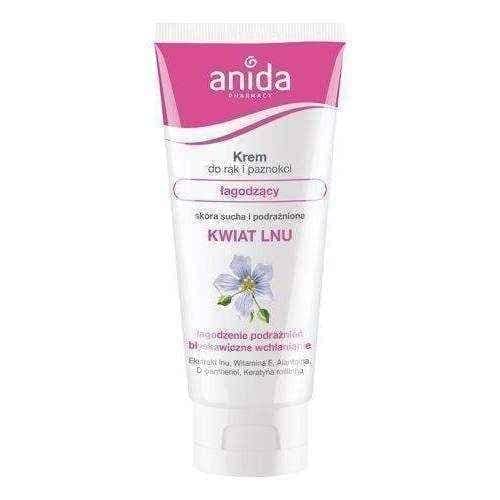 ANIDA Hand and Nail (cream) Filler Soothing Flax Flower 100ml UK