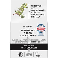 Anti-wrinkle argan night care, DR.SCHELLER UK