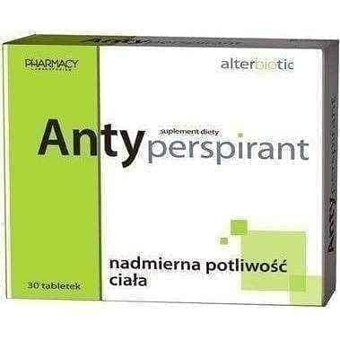 Antiperspirant x 30 tablets, menopause dry skin UK