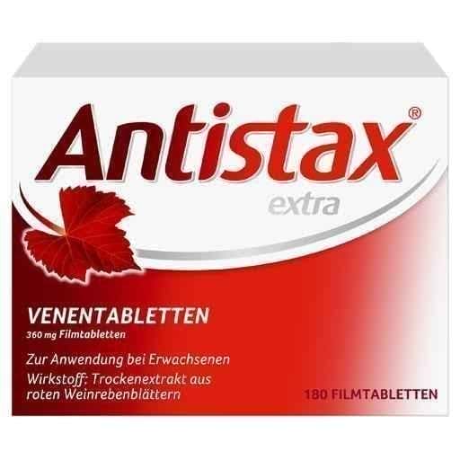 ANTISTAX extra vein tablets 180 pc Relieves tired, heavy legs UK